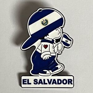 El Salvador Flag Little Boy Hat Pin Pins Streetwear Hats Bag Fitted New Era Blue